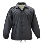 Windbreaker Durchgeknöpft schwarz