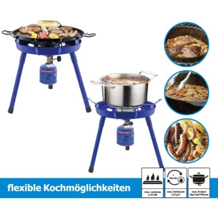 Camping Gasgrill 3in1