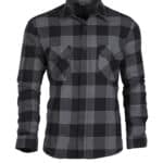 Holzfällerhemd Sommer schwarz-grau