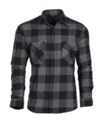 Holzfällerhemd Sommer schwarz-grau