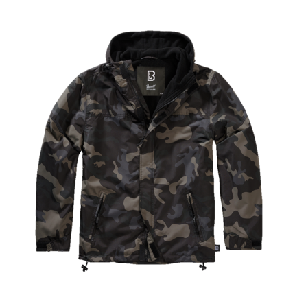 Windbreaker Frontzip, dark camo