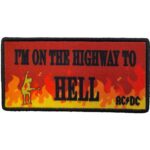 ACDC Patch Highway to hell flames