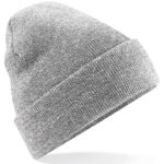 Haube Feinstrick heather grey