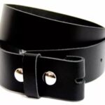 Ledergürtel o. Schnalle schwarz