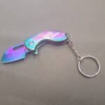 Mini Taschenmesser-Schlüsselanhänger rainbow
