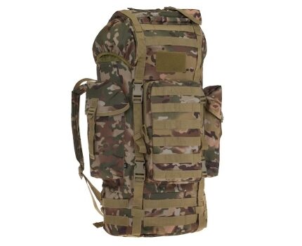 Combat Rucksack Molle Backpack 65L woodland