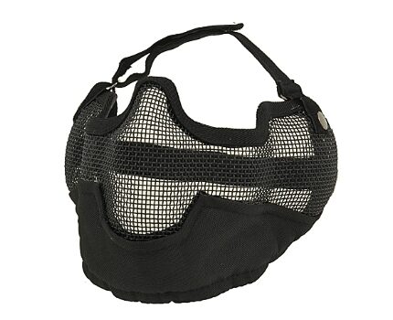 Airsoft Gitterschutzmaske groß schwarz