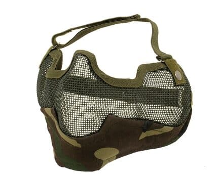 Airsoft Gitterschutzmaske groß woodland