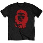 Che Guevara T-Shirt Red Che on Black