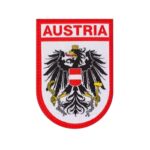 Patch Austria gestickt rot weiß schwarz