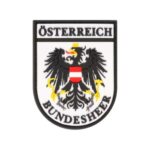 Österreich Bundesheer Rubber Patch schwarz weiß