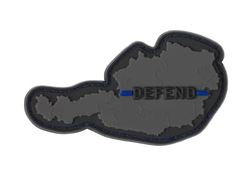 Defend Austria Rubber Patch grau schwarz