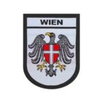 Shield Patch Wien schwarz weiß
