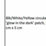Patch Biohazard schwarz weiß