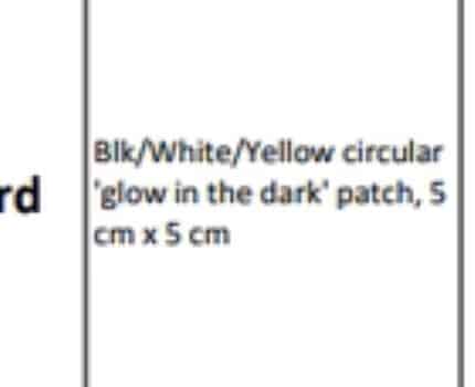Patch Biohazard schwarz weiß