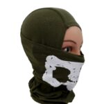 Tactical Balaclava Sturmhaube mit Schädelprint oliv