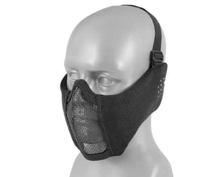 Stahl Mesh Schutzmaske schwarz