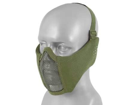 Stahl Mesh Schutzmaske oliv